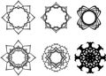 Set Mandalas. Round Pattern