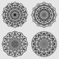 Set mandalas vintage decorative elements