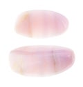 Set of mangano calcite gem stones cutout