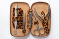 set for manicure - nail scissors, tweezers, manicure tools