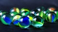 Set of marbles Royalty Free Stock Photo