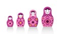 Set of matryoshka russian nesting dolls