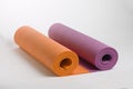 A set of mats for yoga and pilates