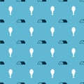 Set Meat and Chicken leg on seamless pattern. Vector Royalty Free Stock Photo