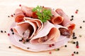 set meat. front view. Royalty Free Stock Photo
