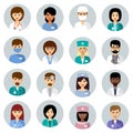 Set of medical avatars Royalty Free Stock Photo