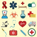 Medical colored icons