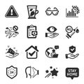 Set of Medical icons, such as Eye checklist, Health eye, 24 hours symbols. Vector