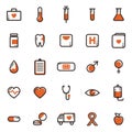 set of medical icons. Vector illustration decorative design