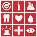 Set of medical icons