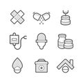 Set Of Medical Pharmacist Icons