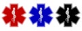 Set of medical star symbol