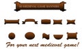 Set of 10 Medieval Banners - Historical Game - Game Development Royalty Free Stock Photo