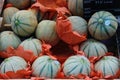 Fruit market selling melons