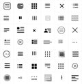 Set of menu icons