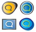 Set of message icons Royalty Free Stock Photo