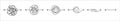 Set of messy clew symbols line of symbols with scribbled round element, consept of transition from complicated to simple, isolated
