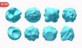 Set of Metaball shapes of objects realistic 3d design. Collection Meteorites asteroids comet Round ball spherical