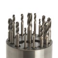 Set of Metal Drill Bits â Industrial Drilling Tools Royalty Free Stock Photo