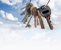 Keys in sky Royalty Free Stock Photo