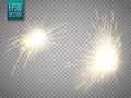 Set of metal welding with sparks or sparklers isolated Royalty Free Stock Photo