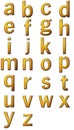 Set metalic small letter