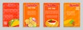 Set of mexican fast food shop flyers,banners. Royalty Free Stock Photo