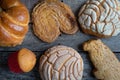 Set of mexican sweet bread Royalty Free Stock Photo