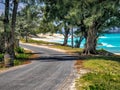 Coast road, Bimini Island Royalty Free Stock Photo