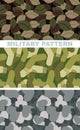 Set of military camouflage texture. Army pattern of dumplings. M