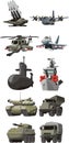 Set of the military technics
