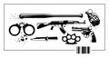 Set of millitary elements