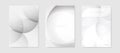 Set of Minimalist Abstract Geometric Backgrounds in Soft Gray Tones