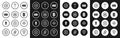 Set Mining farm, Cryptocurrency coin Ripple XRP, Dash, Bitcoin, Pickaxe, CPU mining and Ethereum ETH icon. Vector
