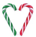 Set mint and sweet lollipop christmas symbol holiday sweet striped stick