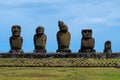 Moais in Hanga Roa, Easter Island, Chile