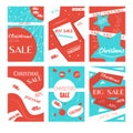 Set of mobile banners for online shopping. Vector illustrations for website and mobile website social media banners, posters Royalty Free Stock Photo