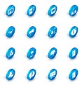 Set Mobile recording, Information, Interview, Drone, Breaking news, Megaphone, Create account and Television report icon