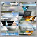 Set of modern banners. Abstract multicolored background Royalty Free Stock Photo