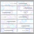 Set of modern banners. Hand drawn floral doodle Royalty Free Stock Photo