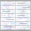 Set of modern banners. Hand drawn floral doodle Royalty Free Stock Photo