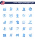 Set of 25 Modern Blues pack on USA Independence Day american; play; military; movis; gravestone