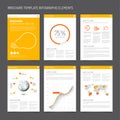 Set of modern brochure flyer design templates