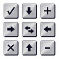 Set of modern buttons icons