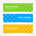 Set of modern colorful horizontal Vector Banners, page headers