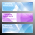 Set of modern infografic banners. Vector Royalty Free Stock Photo