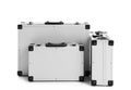 Set of modern suitcases