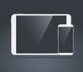 Set Of Modern Tablet And Mobile Phone Royalty Free Stock Photo