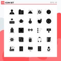 Set of 25 Modern UI Icons Symbols Signs for keyboard, ui, pallat, help, web