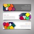 A set of modern vector banners.